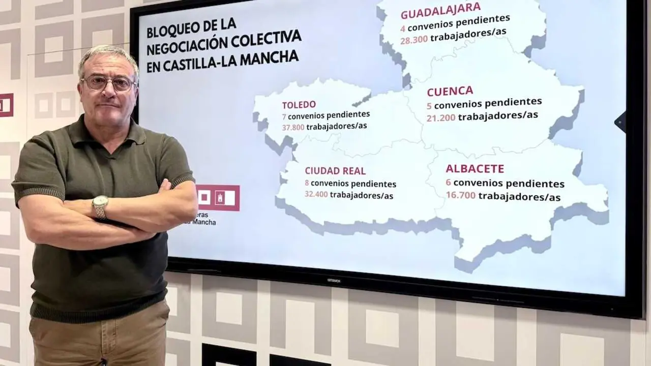 &Aacute;ngel Le&oacute;n, secretario de acci&oacute;n sindical de CCOO en Castilla-La Mancha