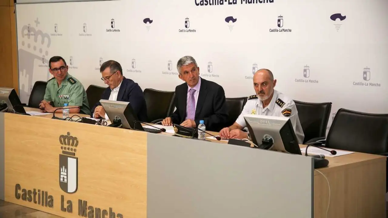 El delegado del Gobierno en Castilla-La Mancha, Jos&eacute; Pablo Sabrido, en el acto institucional de entrega de reconocimientos honor&iacute;ficos que conmemoran el D&iacute;a de la Seguridad Privada.