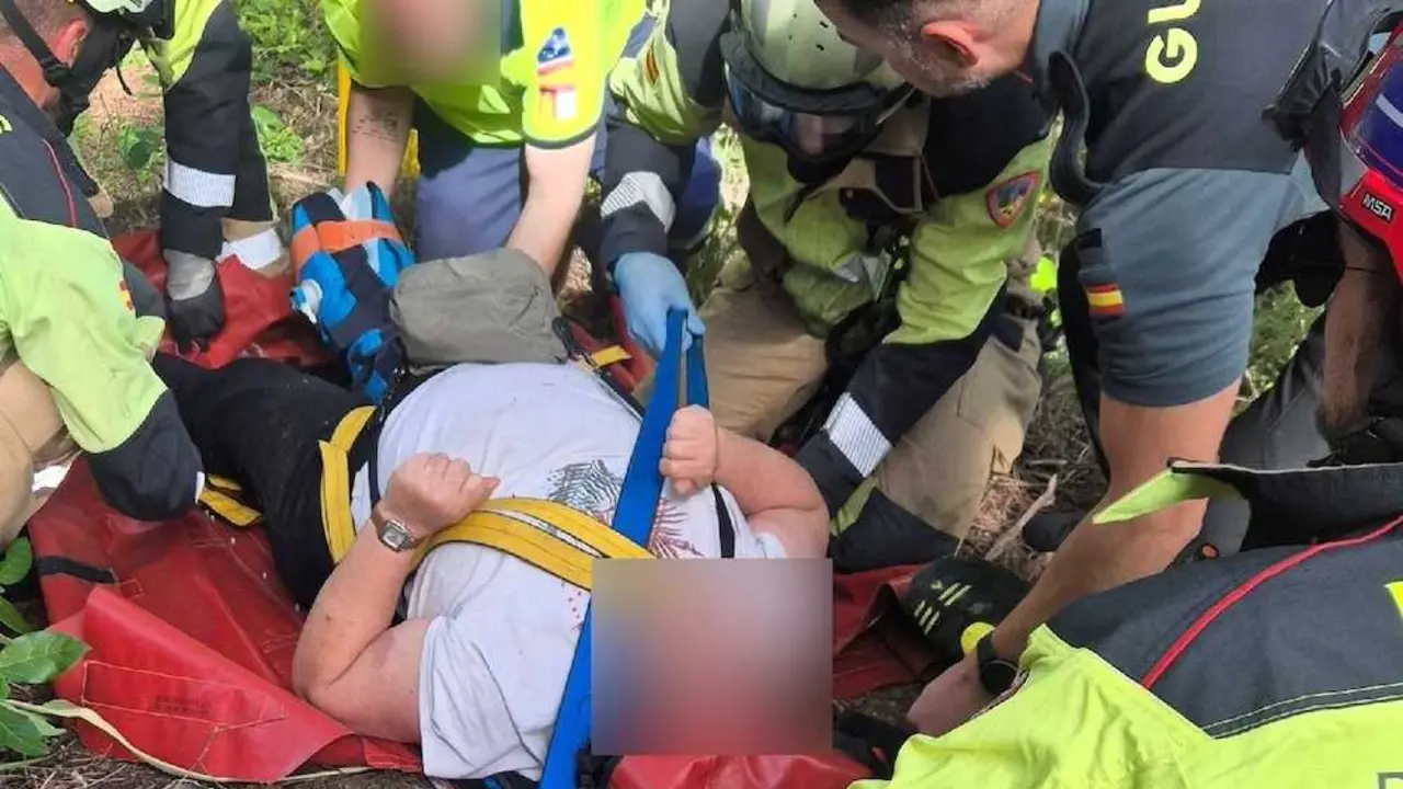Rescatan en Yeste (Albacete) a una senderista de Elche (Alicante) herida en un tobillo