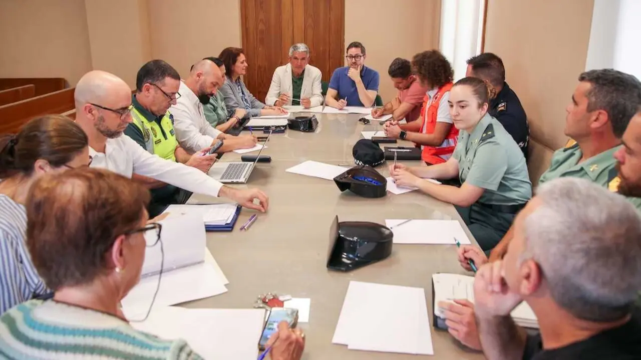 El delegado del Gobierno de Espa&ntilde;a en Castilla-La Mancha, Jos&eacute; Pablo Sabrido, presidi&oacute; este martes la Comisi&oacute;n Local de Seguridad junto al alcalde de Brihuega (Guadalajara), Luis Manuel Viejo.