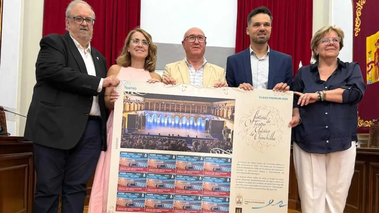 Un sello postal nacional blinda el festival de teatro de Chinchilla de Montearag&oacute;n (Albacete)