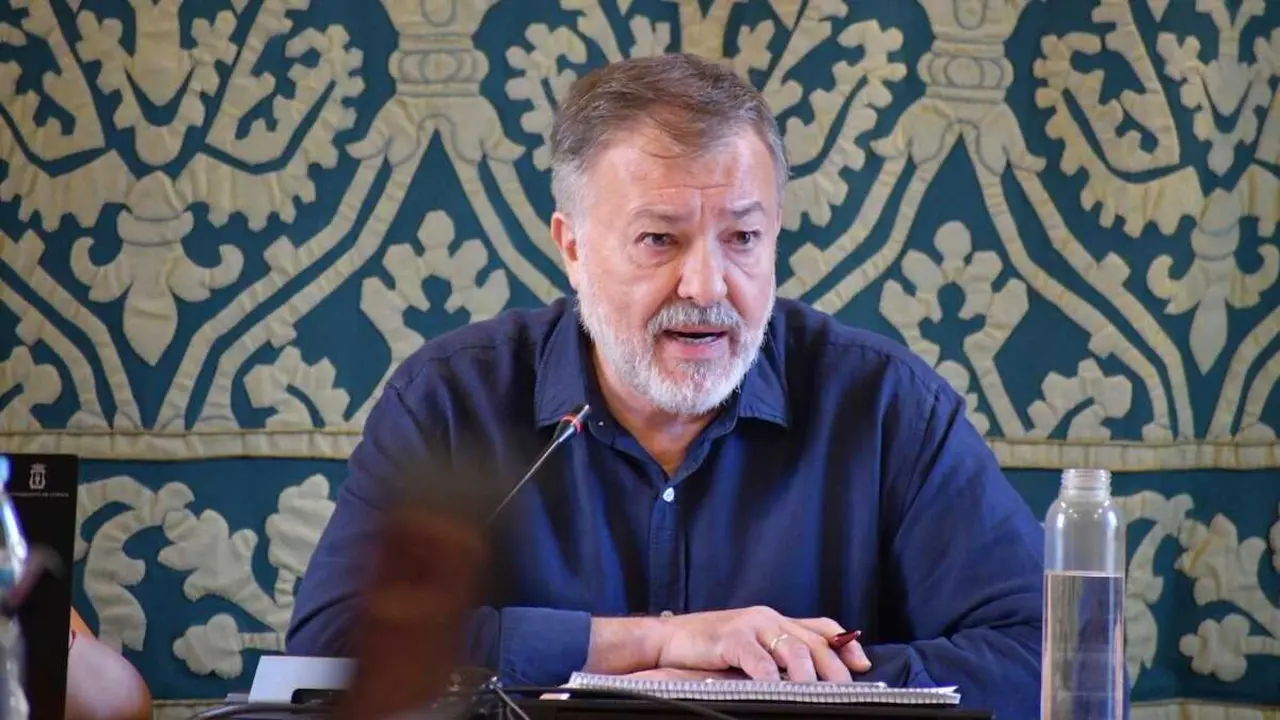 El alcalde de Cuenca, Dar&iacute;o Dolz, durante una de sus intervenciones en el Debate sobre el Estado del Municipio