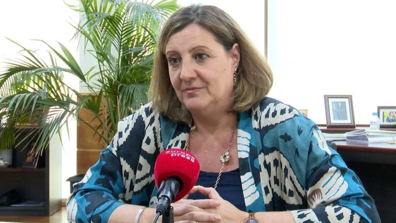 La consejera de Econom&iacute;a, Empresas y Empleo de Castilla-La Mancha, Patricia Franco, en un momento de la entrevista con Europa Press.