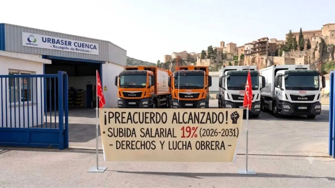 Las plantillas de Urbaser en Cuenca tendr&aacute;n una subida del 19% - CCOO