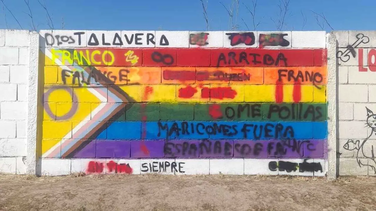 Vandalizan por segunda vez en un mes el mural LGTBI de Talavera de la Reina (Toledo)
