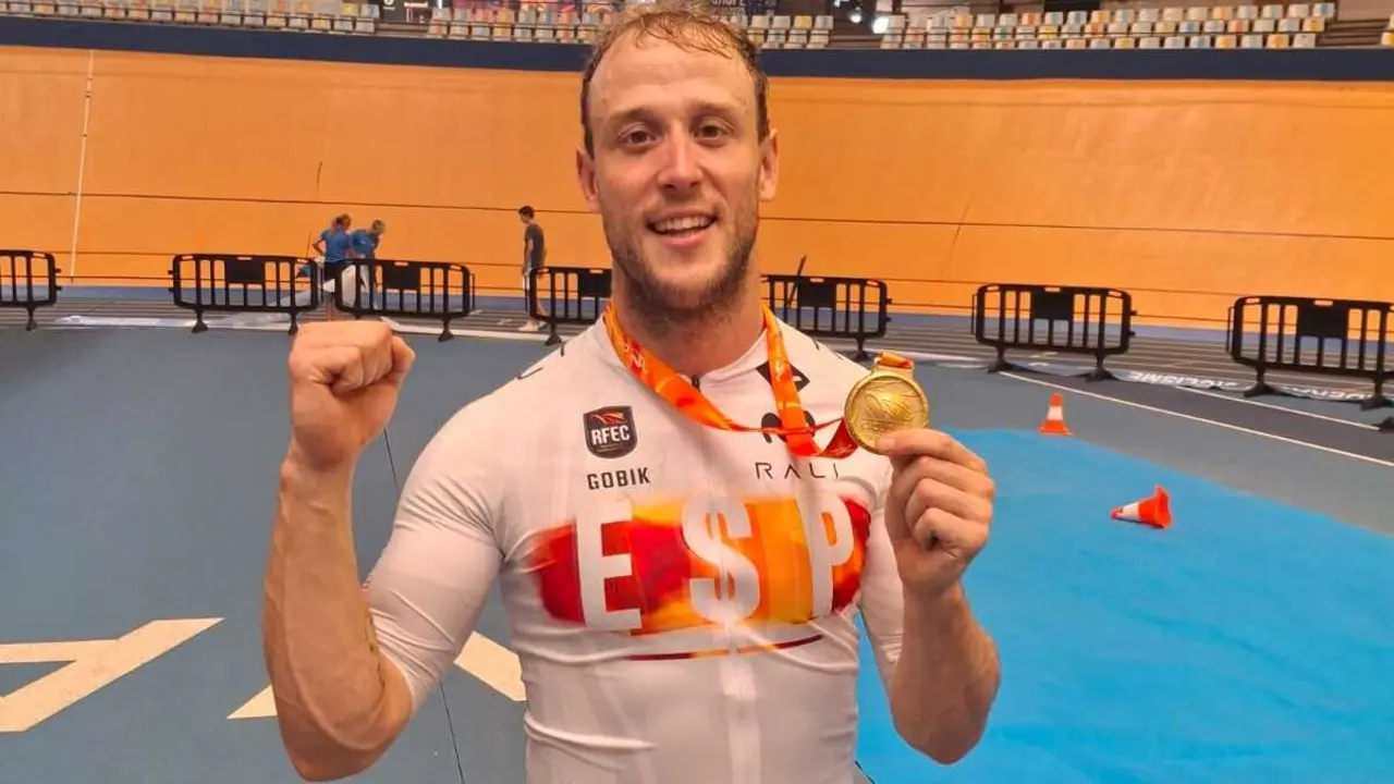 Pepe Moreno, doble campe&oacute;n de Espa&ntilde;a en pista en Velocidad y Keirin
