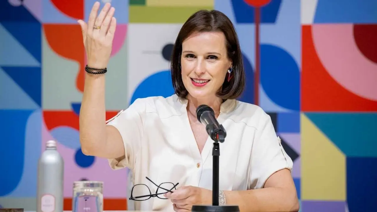 La directora del Festival de Teatro Cl&aacute;sico de Almagro, Irene Pardo, hace balance de la 49 edici&oacute;n, celebrada del 2 al 26 de julio, y en la que ha bajado el tel&oacute;n tras recibir a m&aacute;s de 78.000 asistentes y con una ocupaci&oacute;n media del 90% en sus 106 funciones - EFE/Jes&uacute;s Monroy