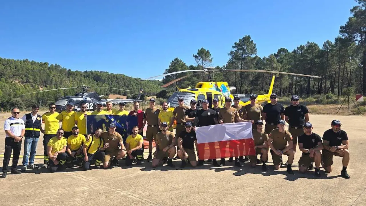 Castilla-La Mancha celebra un nuevo intercambio internacional de formaci&oacute;n en incendios forestales con un contingente de Polonia.