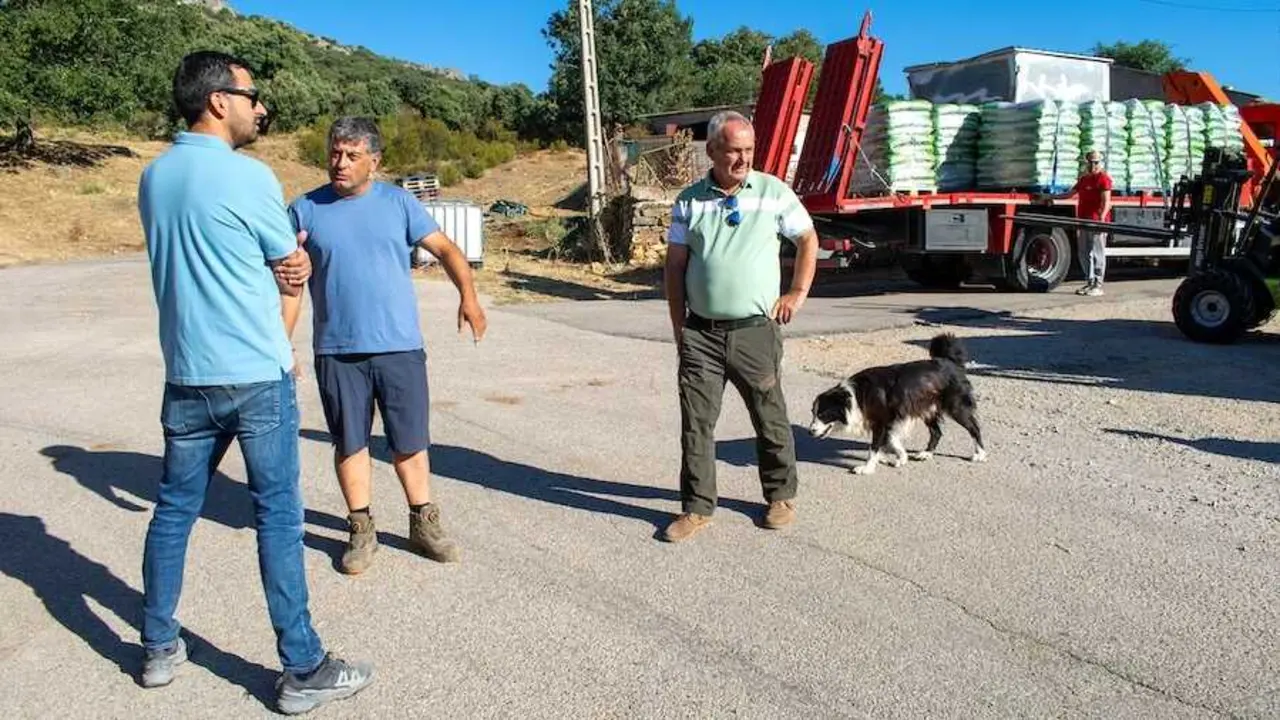 La Diputaci&oacute;n de Guadalajara reparte pienso tras los incendios