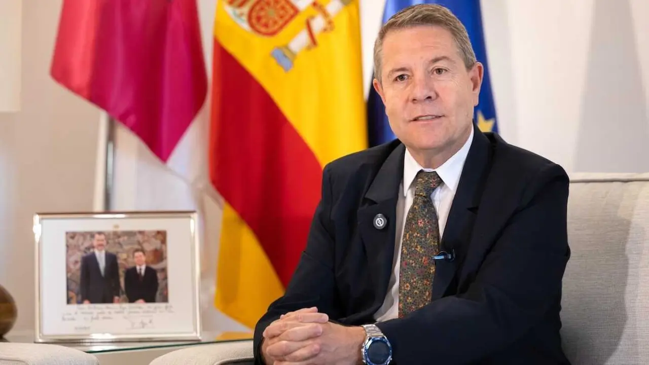 El presidente de Castilla-La Mancha, Emiliano Garc&iacute;a-Page, este mi&eacute;rcoles en el Palacio de Fuensalida de Toledo