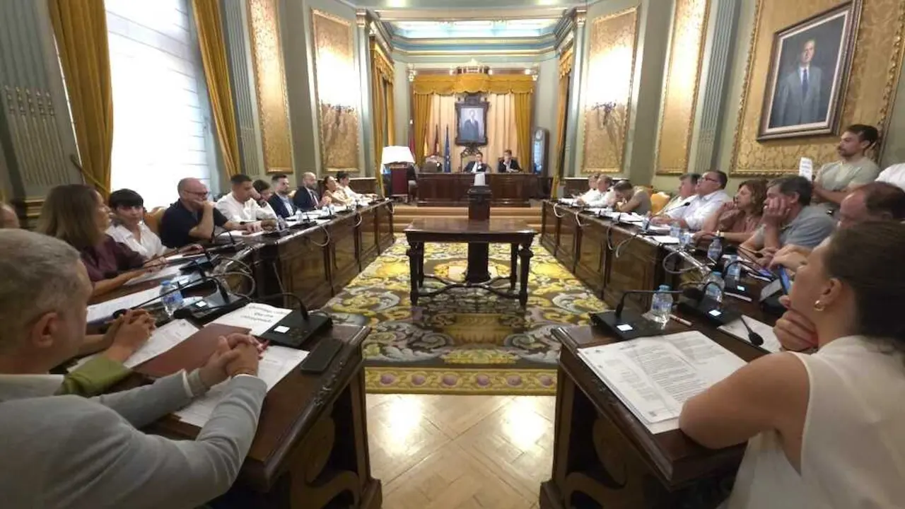 En la imagen un intante del pleno de la Diputaci&oacute;n de Albacete celebrado este mi&eacute;rcoles en el Palacio Provincial