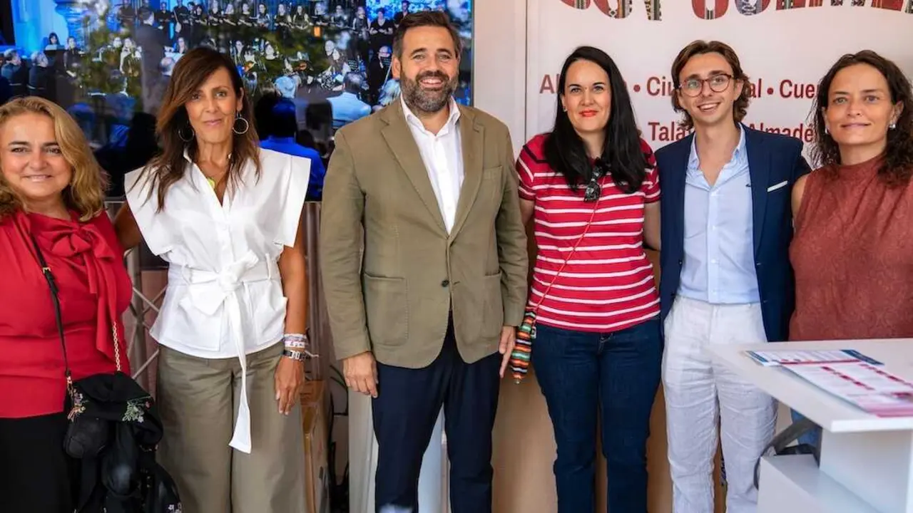 El presidente del PP de Castilla-La Mancha, Paco N&uacute;&ntilde;ez, este jueves en su visita a la Feria de Albacete