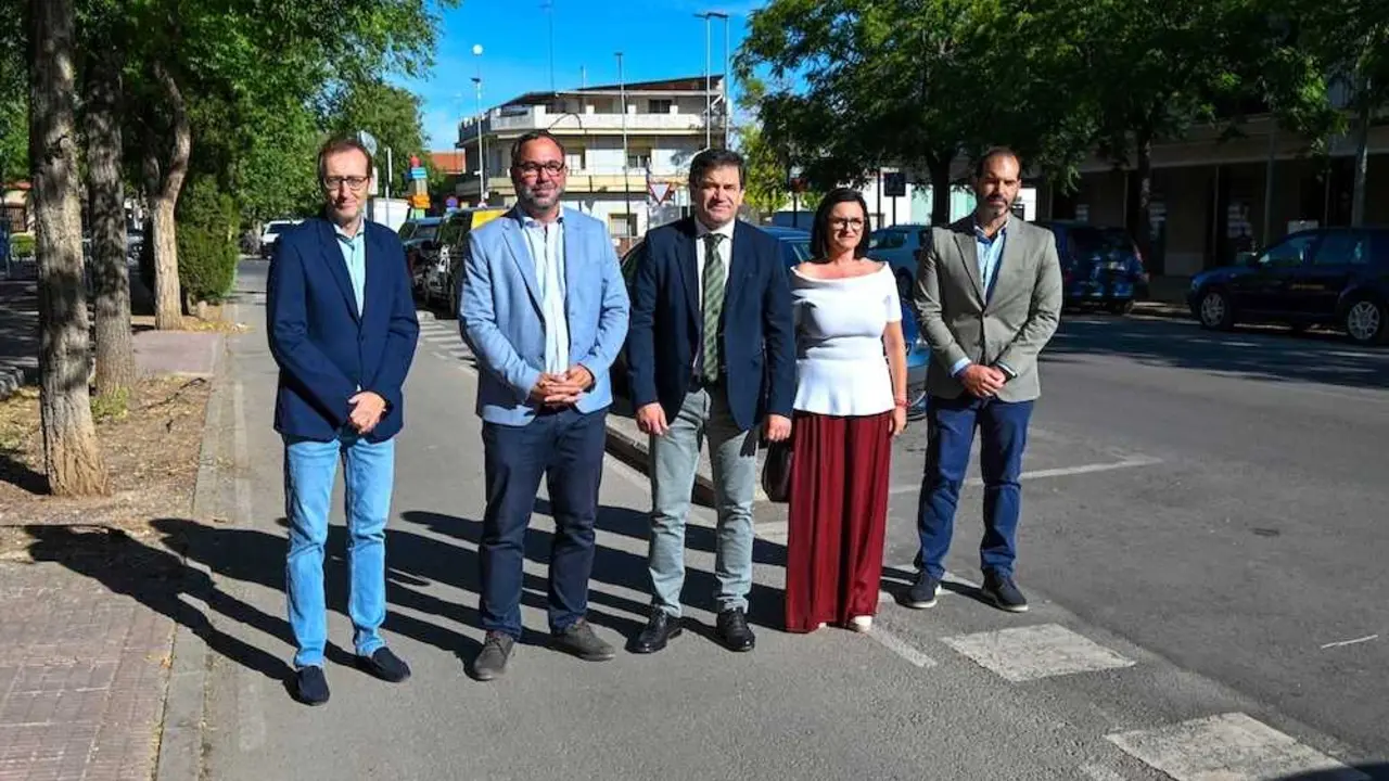 El presidente de la Diputaci&oacute;n de Ciudad Real, Miguel &Aacute;ngel Valverde, en su visita este jueves a Tomelloso