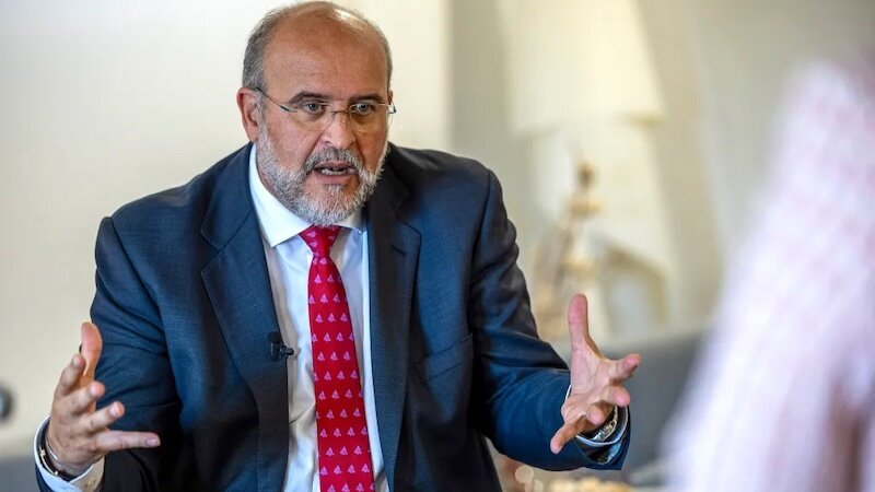 El vicepresidente primero de Castilla-La Mancha, José Luis Martínez Guijarro, en un momento de la entrevista - EFE/Ismael Herrero