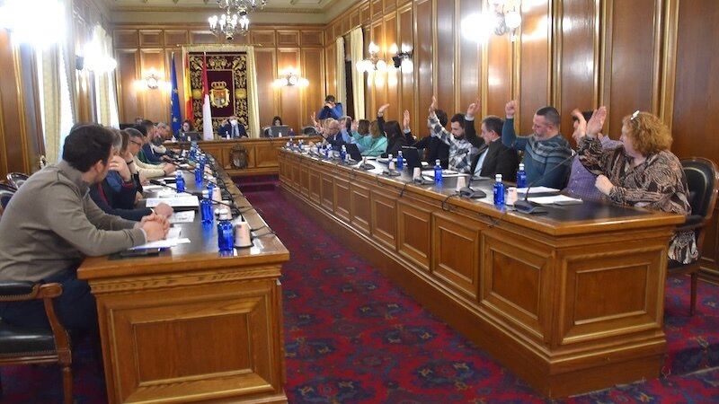 En la imagen un instante del Pleno de la Diputación de Cuenca