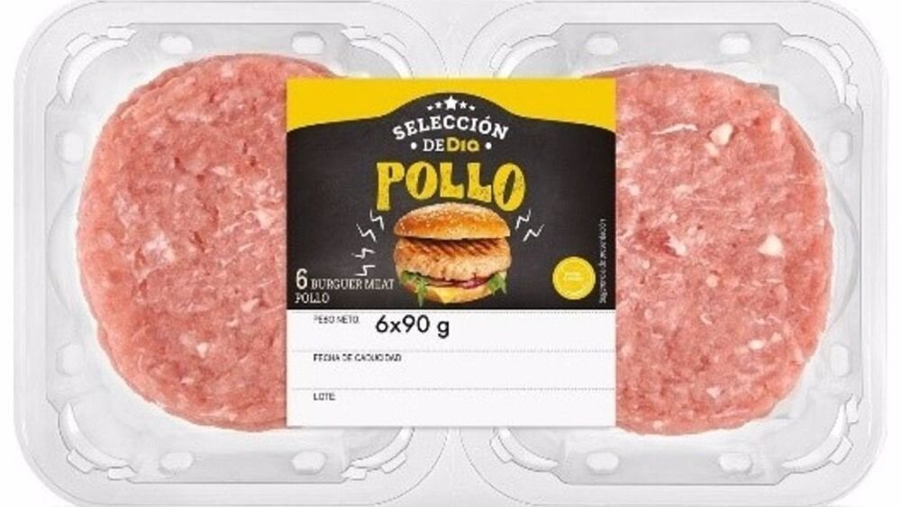 La AESAN alerta de la presencia de 'Salmonella' en una hamburguesa de pollo de la marca Día
