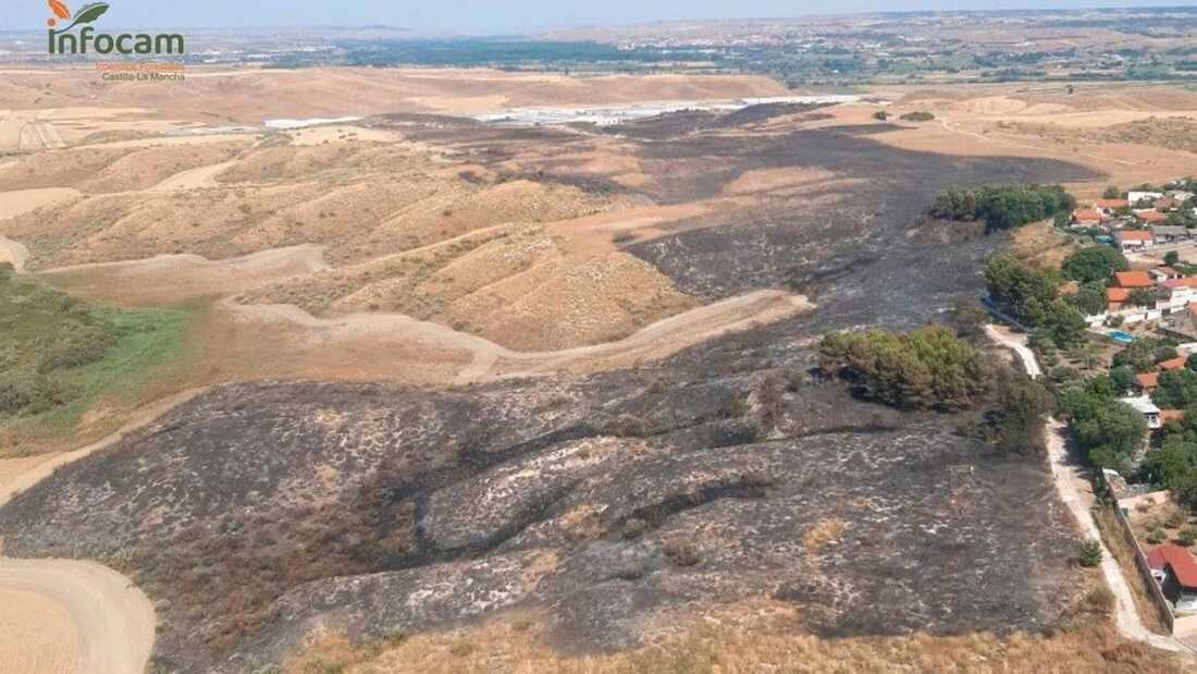 Prisión sin fianza para el pirómano que quemó Borox el 1 de julio